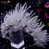 HP399 Vintage Bridal Crown And Tiara Shining Crystal Wedding Headband Bridal Hair Accessories Luxury Wedding Jewelry
