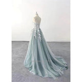 Sweetheart Neckline A-Line Wedding Dresses Spaghetti Straps Lace Appliques Sweep Train Bridal Gowns Custom Made