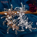HP453 Trendy Bridal Headband Wedding Crown Hair Accessories Bride Hair Ornaments Crystal Headdress Prom Tiara for Women