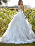Sweetheart A-Line Wedding Dress Lace Applique Sleeveless Tulle Bridal Gowns Vestido De Novia