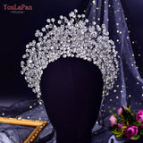 HP376 Fashion Bridal Hair Accessories Crystal Headpiece For Women Tiara Wedding Crown Eew Set Rhinestone Bride Headband