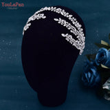 HP496 Rhinestone Bridal Headband Woman Headpiece Wedding Hair Accessories Bride Tiara Pageant Headdresses Wedding Tiara