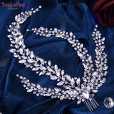 HP434 Bridal Headband Rhinestone Women Headwear Bride Crowns Tiaras Wedding Hair Accessories Pageant Party Headdress