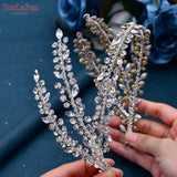 HP496 Rhinestone Bridal Headband Woman Headpiece Wedding Hair Accessories Bride Tiara Pageant Headdresses Wedding Tiara