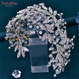 Luxury Bridal Hair Tiara Rhinestone Headband Handmade Wedding Hair Accessories Women Headdress Pageant Headpiece HP398
