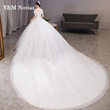 Sweetheart Boat Neck Style China Wedding Dress Vintage Lace Embroidery Pluse Size Vestidos De Novia Bride Gowns Marriage