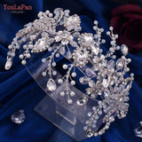 HP453 Trendy Bridal Headband Wedding Crown Hair Accessories Bride Hair Ornaments Crystal Headdress Prom Tiara for Women