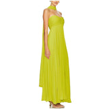 Classy A line Sweetheart Chiffon Long Prom Dresses Formal Summer Wedding Guest Dresses Wedding Guest Outfit HZ1214