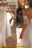 Appliqué Tassel Sleeve Wedding Dress For Women 2023 Vintage Sweetheart Backless Vestido De Noiva Custom Made Tulle Gown