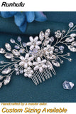 HP263 Bridal Hair Comb Handmade Rhinestone Bride Headpieces Women Hair Pins Party Wedding Hair Accessories Headwear
