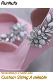 2pcs/lot Removable Bride High Heel Clip Rhinestone Wedding Shoes Buckle Women Decoration Pearls Floral Bead Shoe Clips