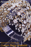 HP240 Bridal Crown Wedding Tiara and Headdress Hair Accessories Luxury Bride Headpiece Pageant Headband Hair Jewelry