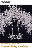 Luxury Headpiece for Bride Rhinestone Crown Wedding Tiaras Bridal Hair Accessories Women Tiara Pageant Headband HP385