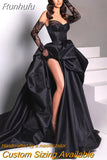 Sweetheart Neck Simple A-Line Wedding Dresses Sleeveless Sweep Train Evening Prom Gowns Vestido De Noiva