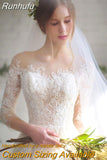 Arrival Vestido De Noiva 2023 Long Sleeve Wedding Dresses Tulle Lace Bride Dresses Wedding Gowns Vintage Wedding Dresses
