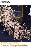 HP243 Full Rhinestone Headband for Women Bridal Headpiece Wide Hair Band Handmade Headwear Wedding Hair Accessories