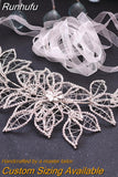SH256-S Bridal Belt Rhinestone Wedding Dress Belt Crystal Bridal Waistband Handmade Woman Party Sash with Ribbon