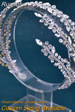 HP496 Rhinestone Bridal Headband Woman Headpiece Wedding Hair Accessories Bride Tiara Pageant Headdresses Wedding Tiara