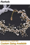 HP233 Crystal Wedding Hair Accessories Rhinestone Headband Flower Girl Hair Pieces Women Tiara Bridal Hair Jewelry